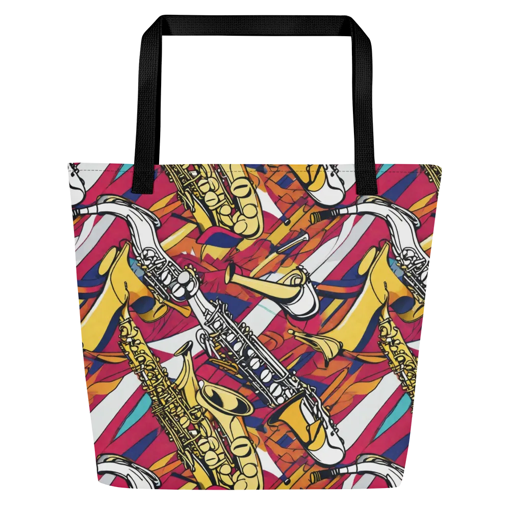 Midnight Swing on Large Tote Bag W/ Pocket — Front