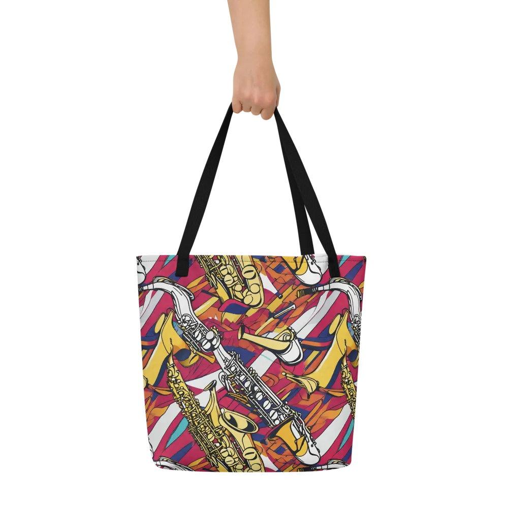 Midnight Swing on Large Tote Bag W/ Pocket — Front