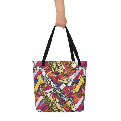 Midnight Swing on a Large Tote Bag W/ Pocket