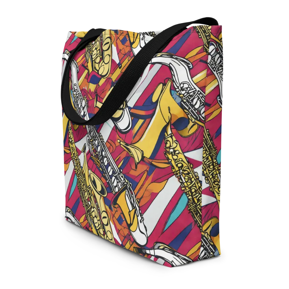 Midnight Swing on Large Tote Bag W/ Pocket — Front