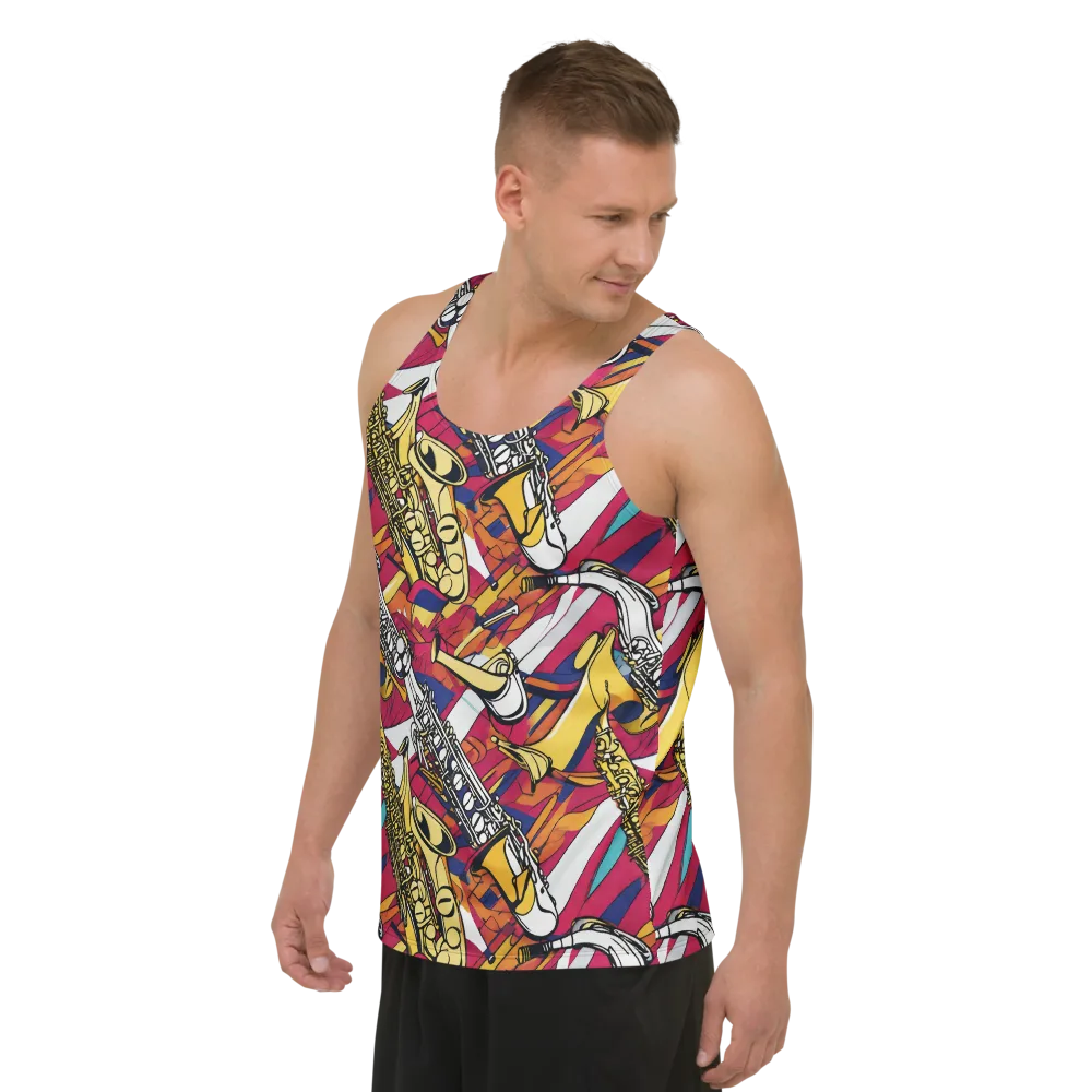 Midnight Swing on Men's Tank Top — Left Front