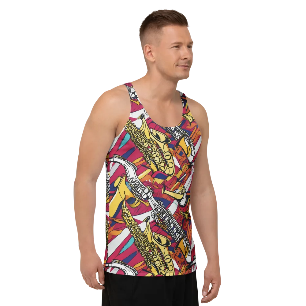 Midnight Swing on Men's Tank Top — Right Front