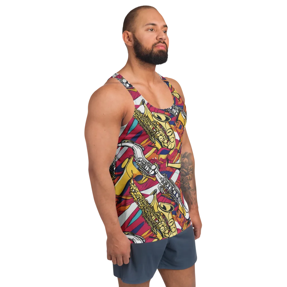 Midnight Swing on Men's Tank Top — Right Front