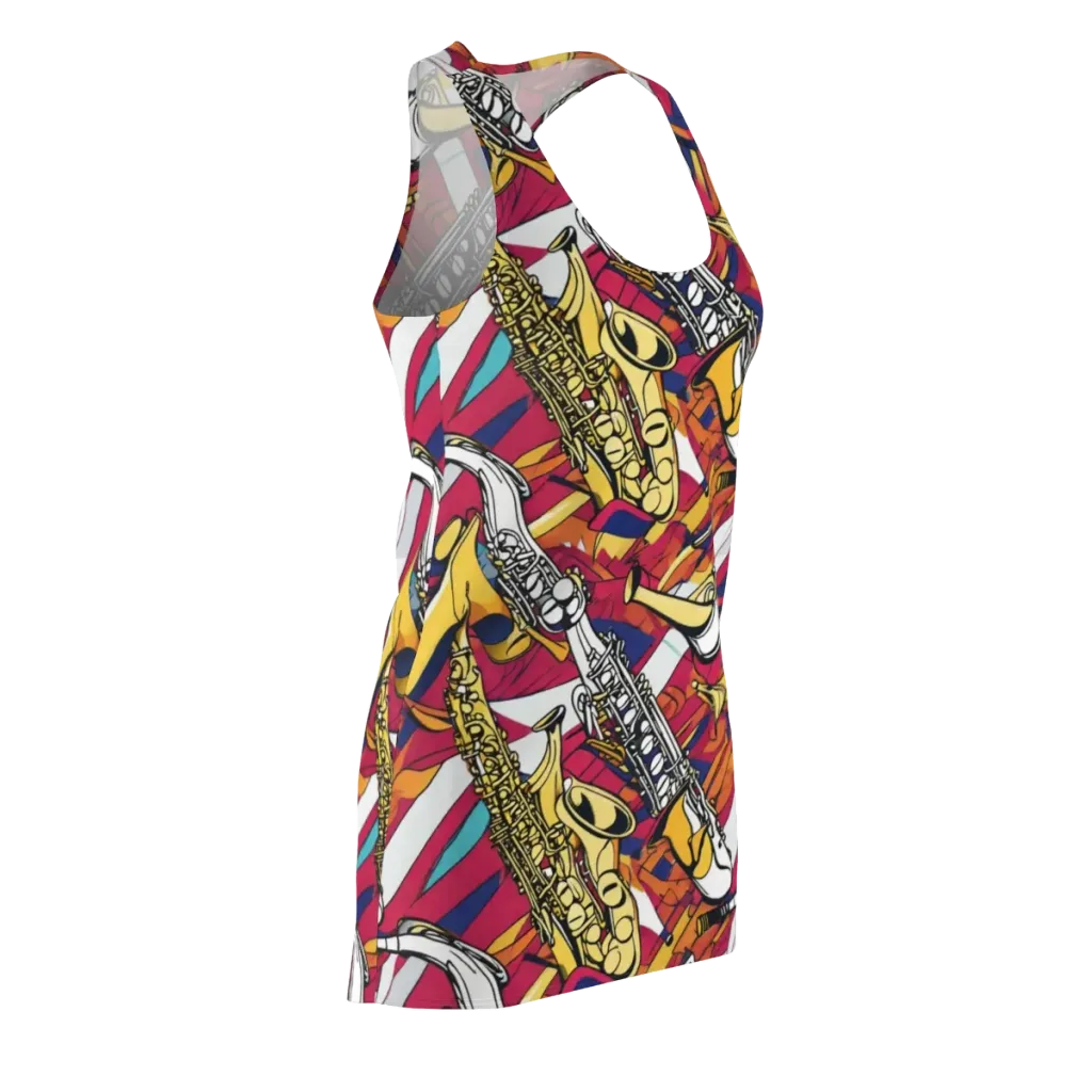 Midnight Swing on Racerback Dress — Front Side