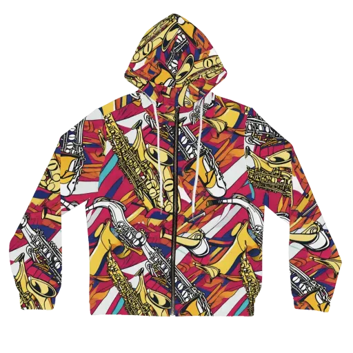 Midnight Swing on a Women's Full-Zip Hoodie