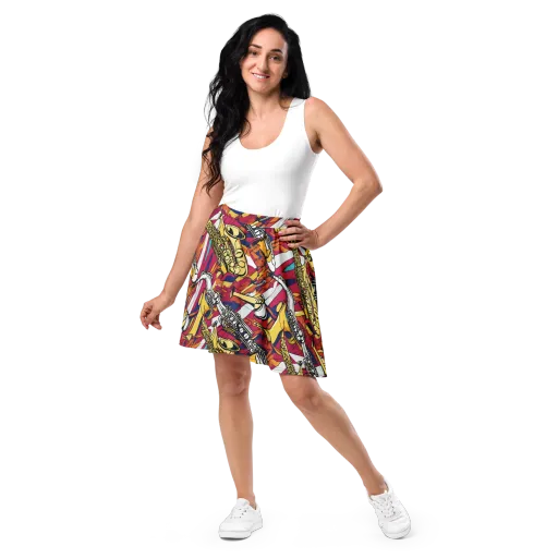 Midnight Swing on a Skater Skirt