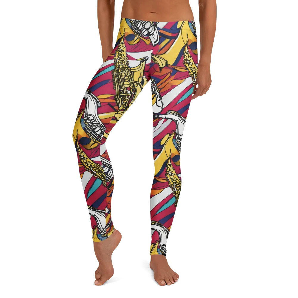 Midnight Swing on Leggings — Front