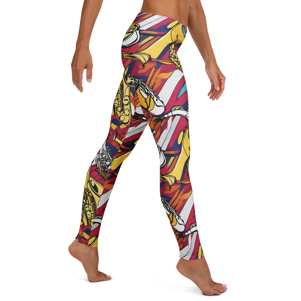 Midnight Swing on Leggings — Right
