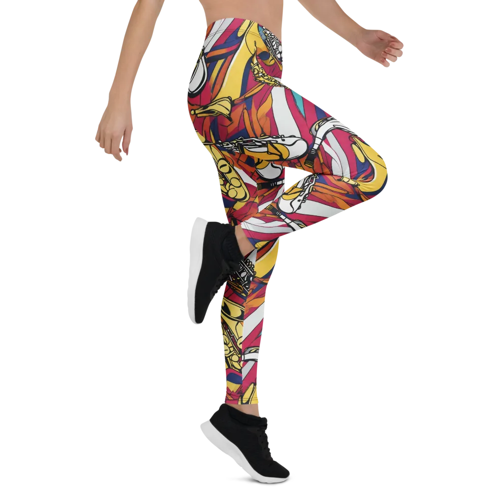 Midnight Swing on Leggings — Right
