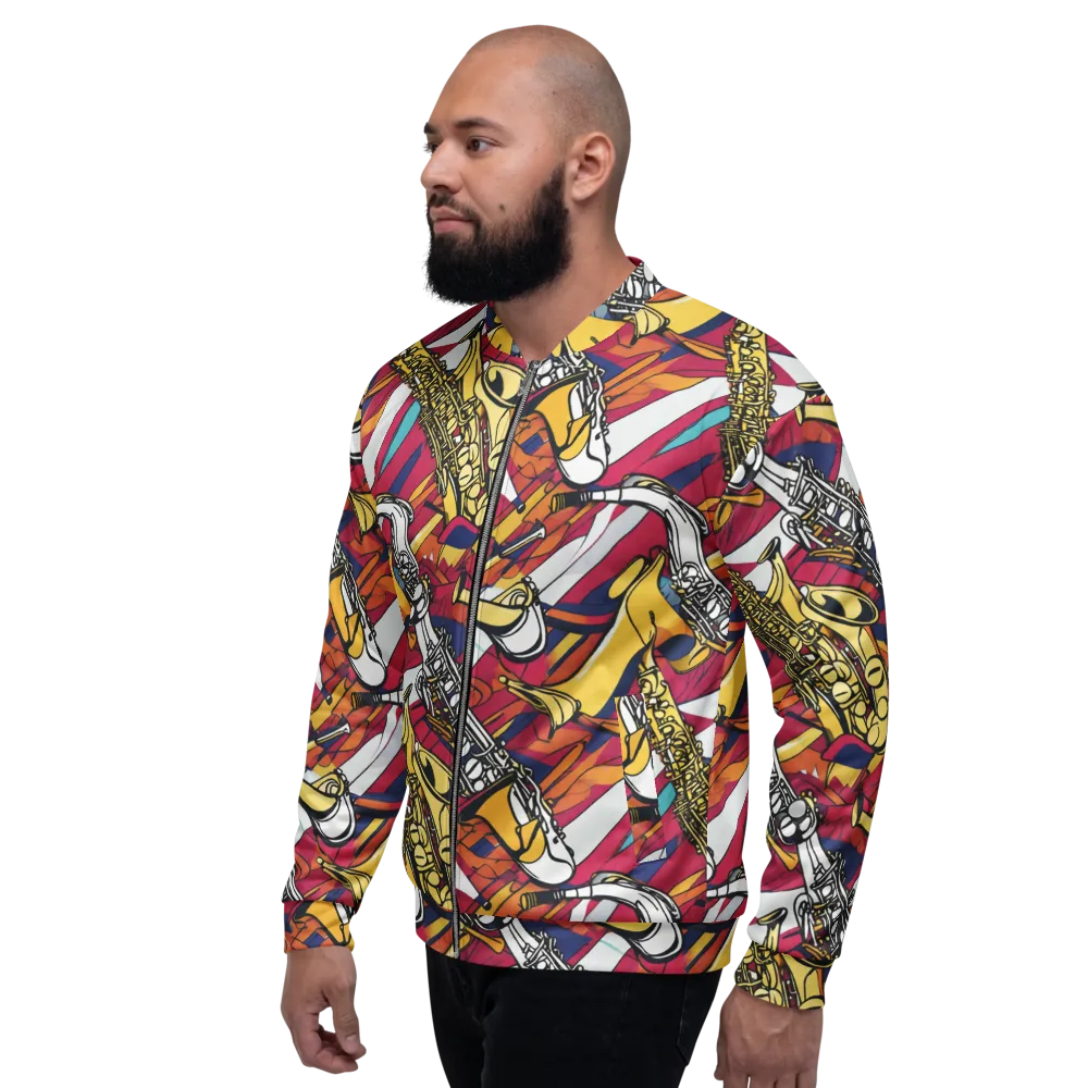 Midnight Swing on Bomber Jacket — Left
