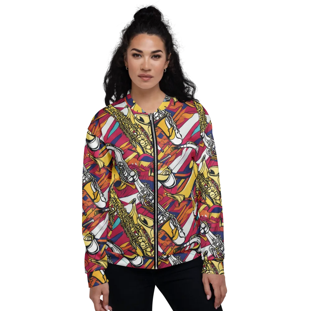 Midnight Swing on Bomber Jacket — Front