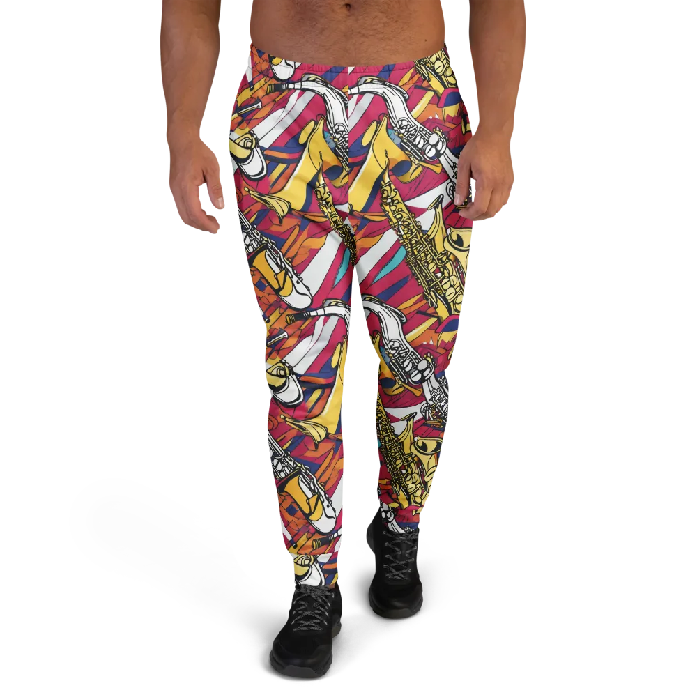 Midnight Swing on Men's Joggers — Front