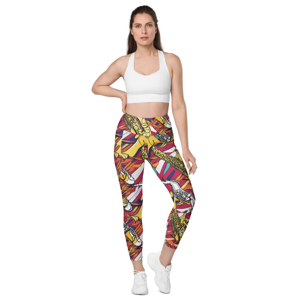 Midnight Swing on Leggings with Pockets — Front