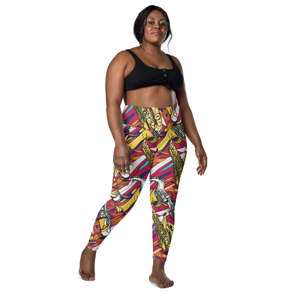 Midnight Swing on Leggings with Pockets — Front