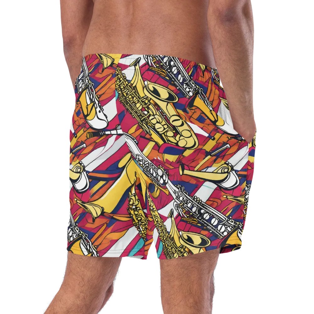 Midnight Swing on Swim Trunks — Right Back