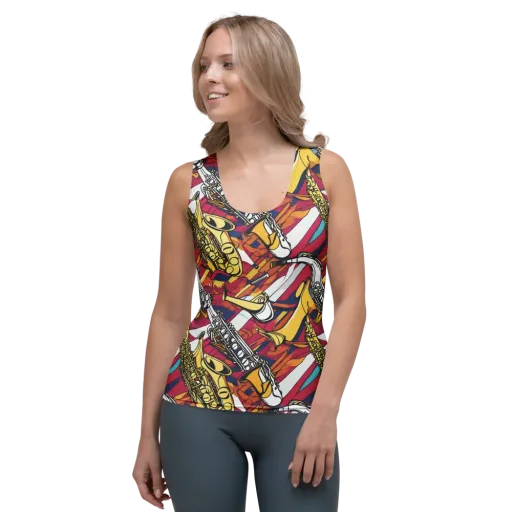 Midnight Swing on a Women's Tank Top