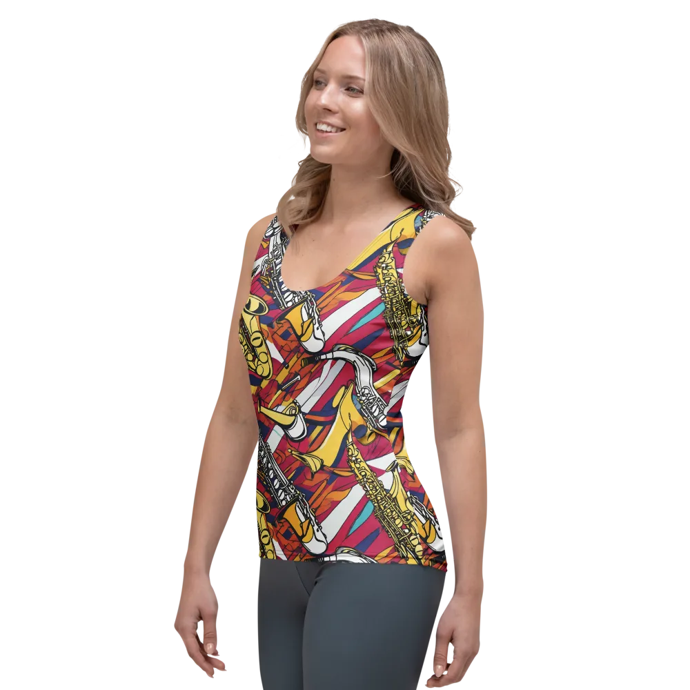 Midnight Swing on Women's Tank Top — Left Front