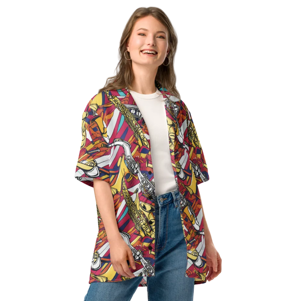Midnight Swing on Button Shirt — Front