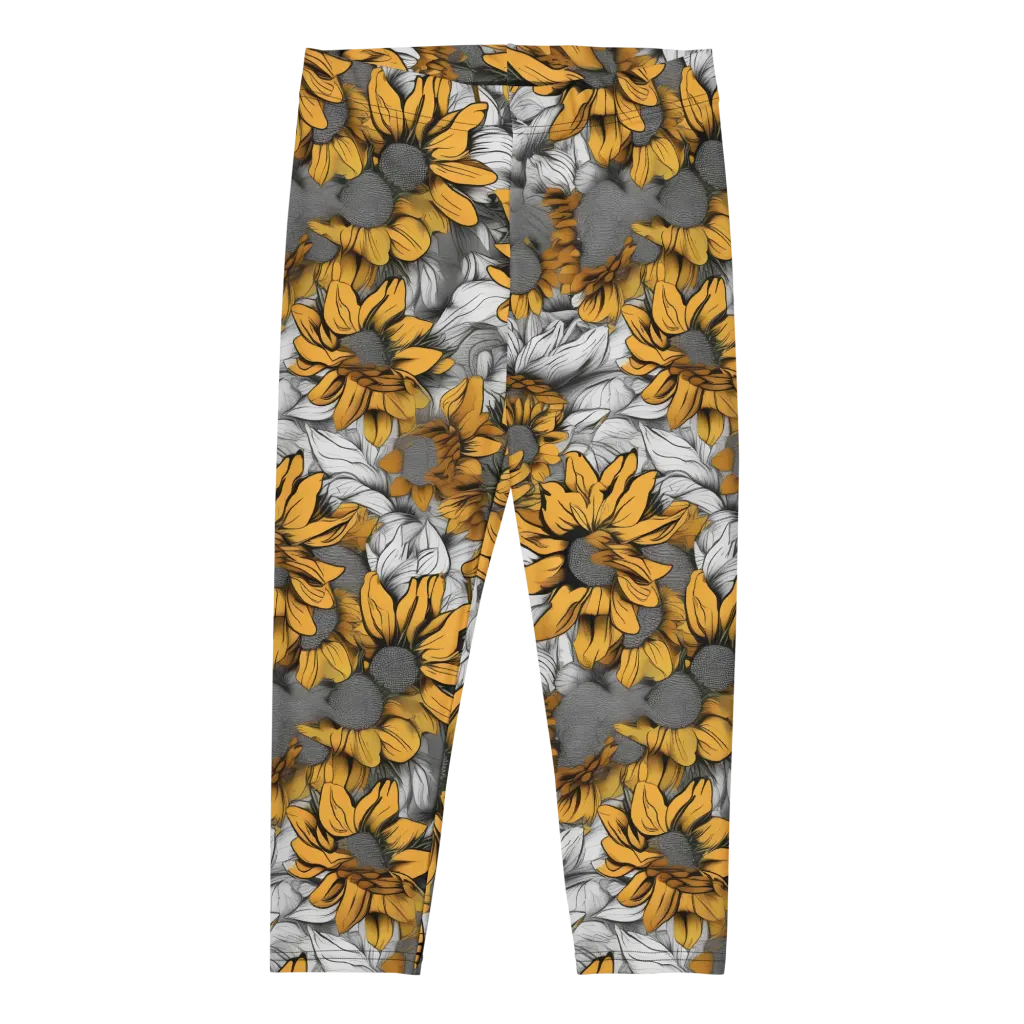 Gilded Garden on Capri Leggings — Front