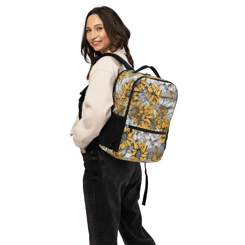 Gilded Garden on Utility Backpack — Back