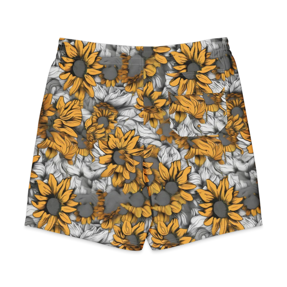 Gilded Garden on Men's Board Shorts — Back
