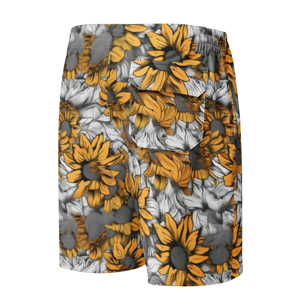 Gilded Garden on Men's Board Shorts — Back