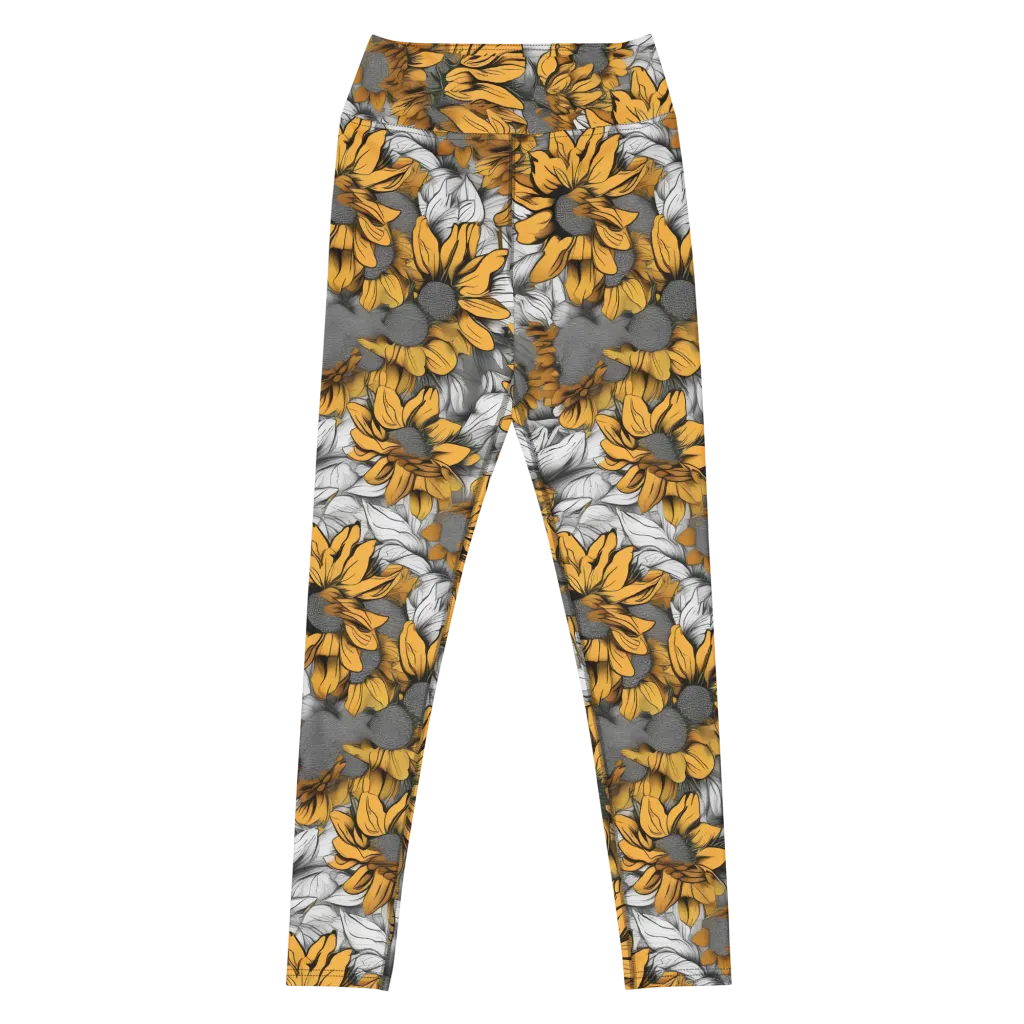 Gilded Garden on Yoga Leggings — Front