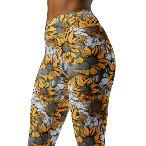 Gilded Garden on a Yoga Leggings