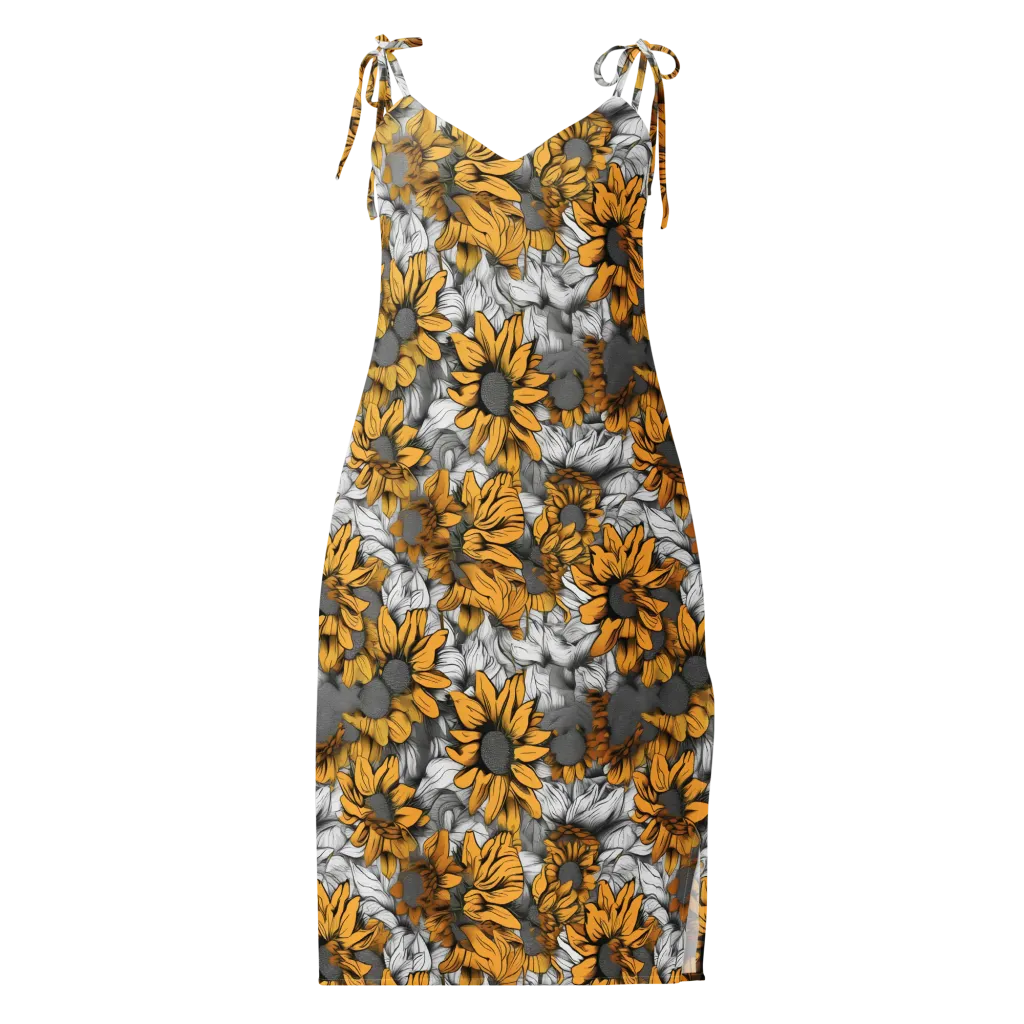 Gilded Garden on Slip Dress — Front