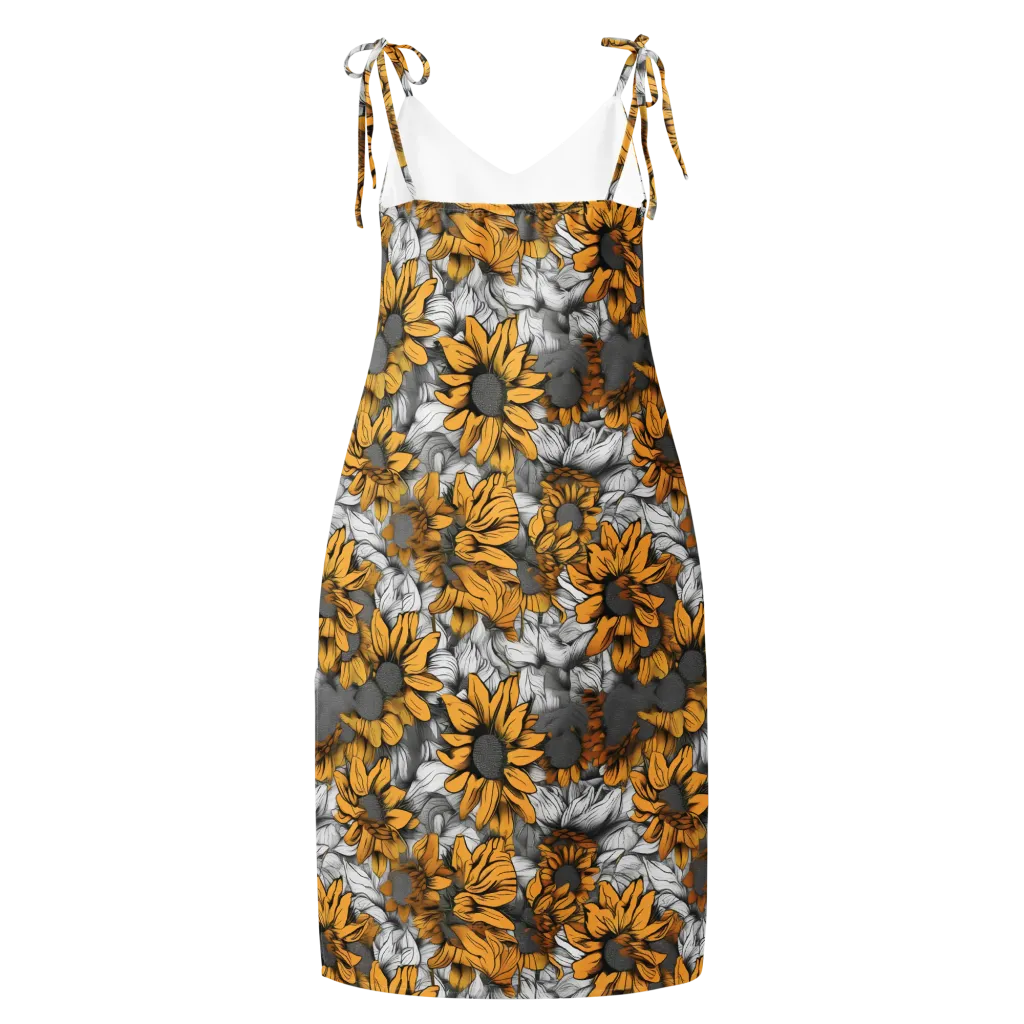 Gilded Garden on Slip Dress — Back