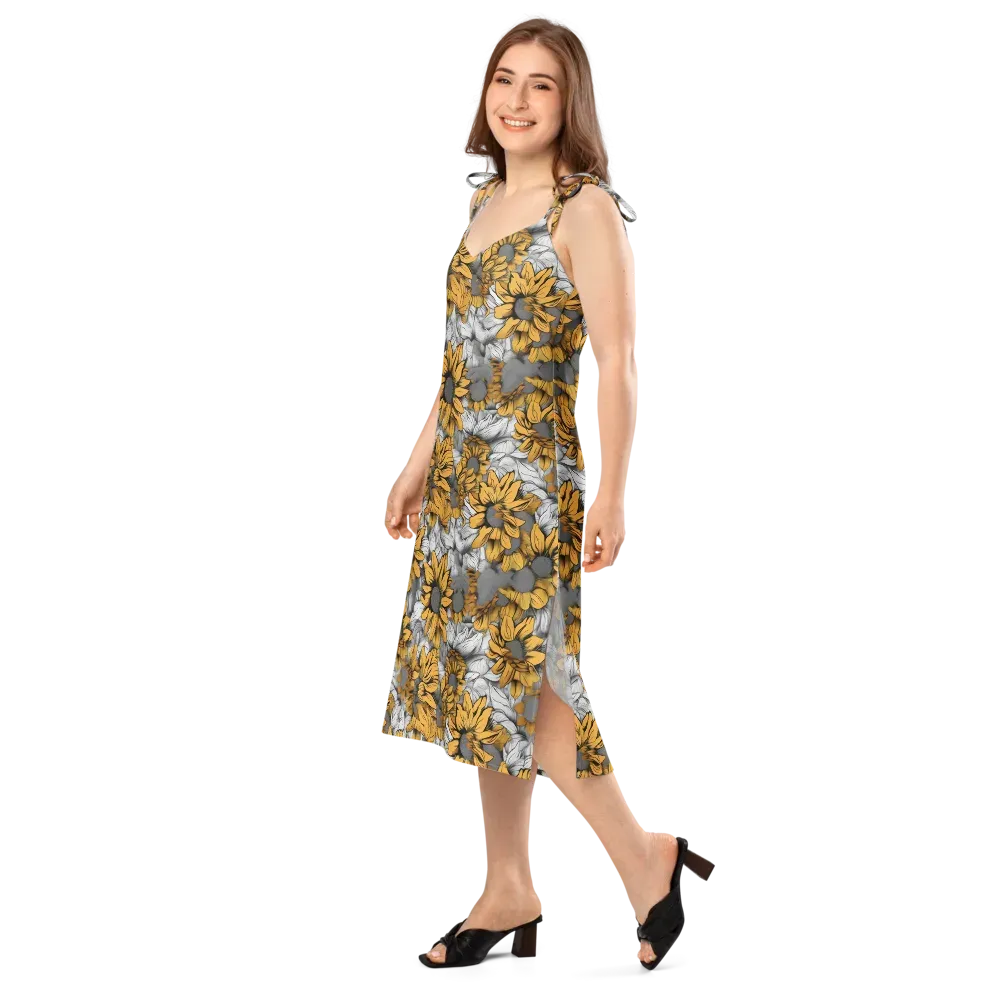 Gilded Garden on Slip Dress — Left Front