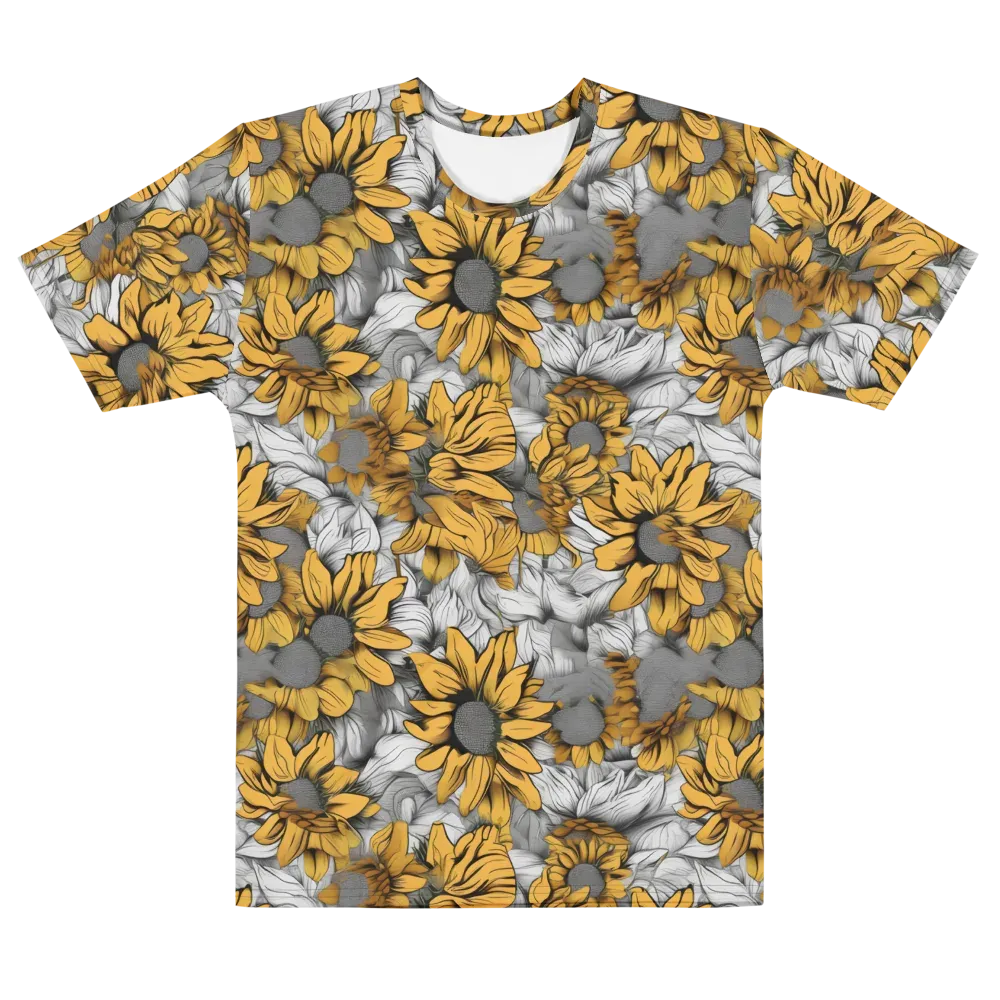 Gilded Garden on Men's Cotton Crew Neck T-Shirt — Front