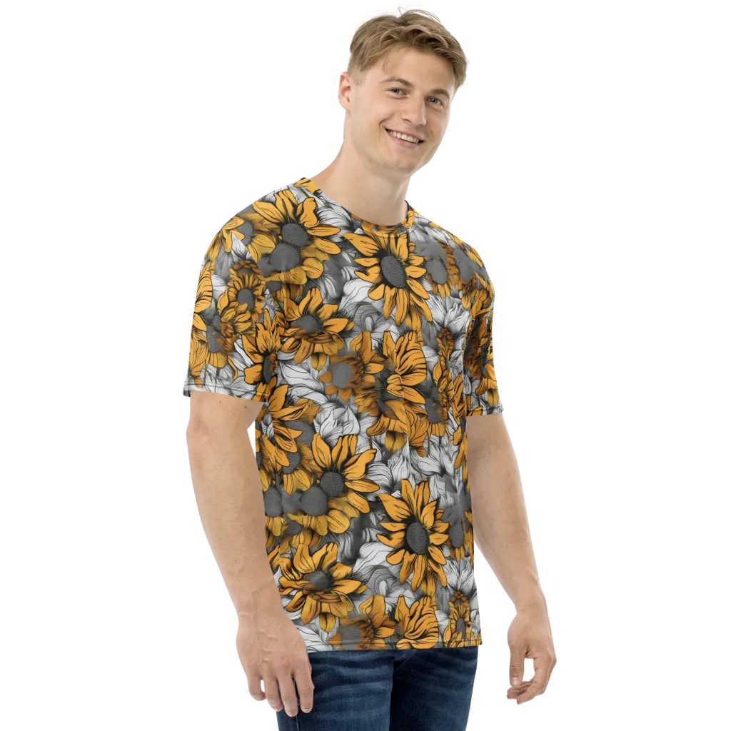 Gilded Garden on Men's Crew Neck T-Shirt — Right