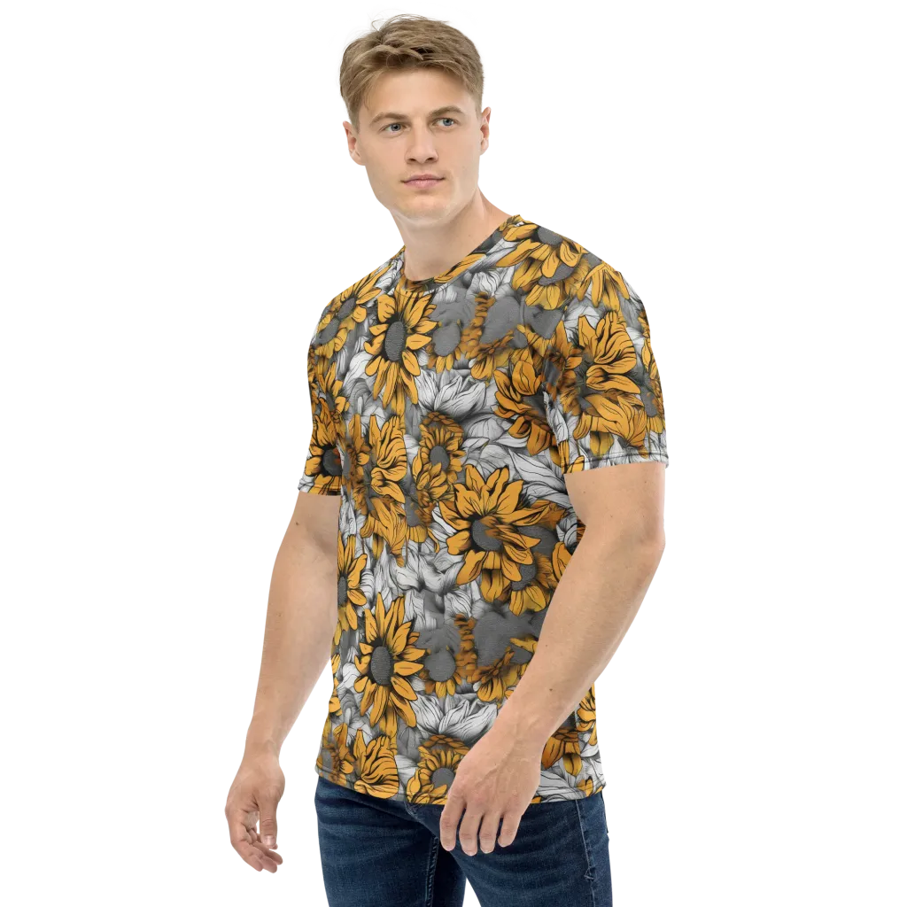 Gilded Garden on Men's Crew Neck T-Shirt — Left