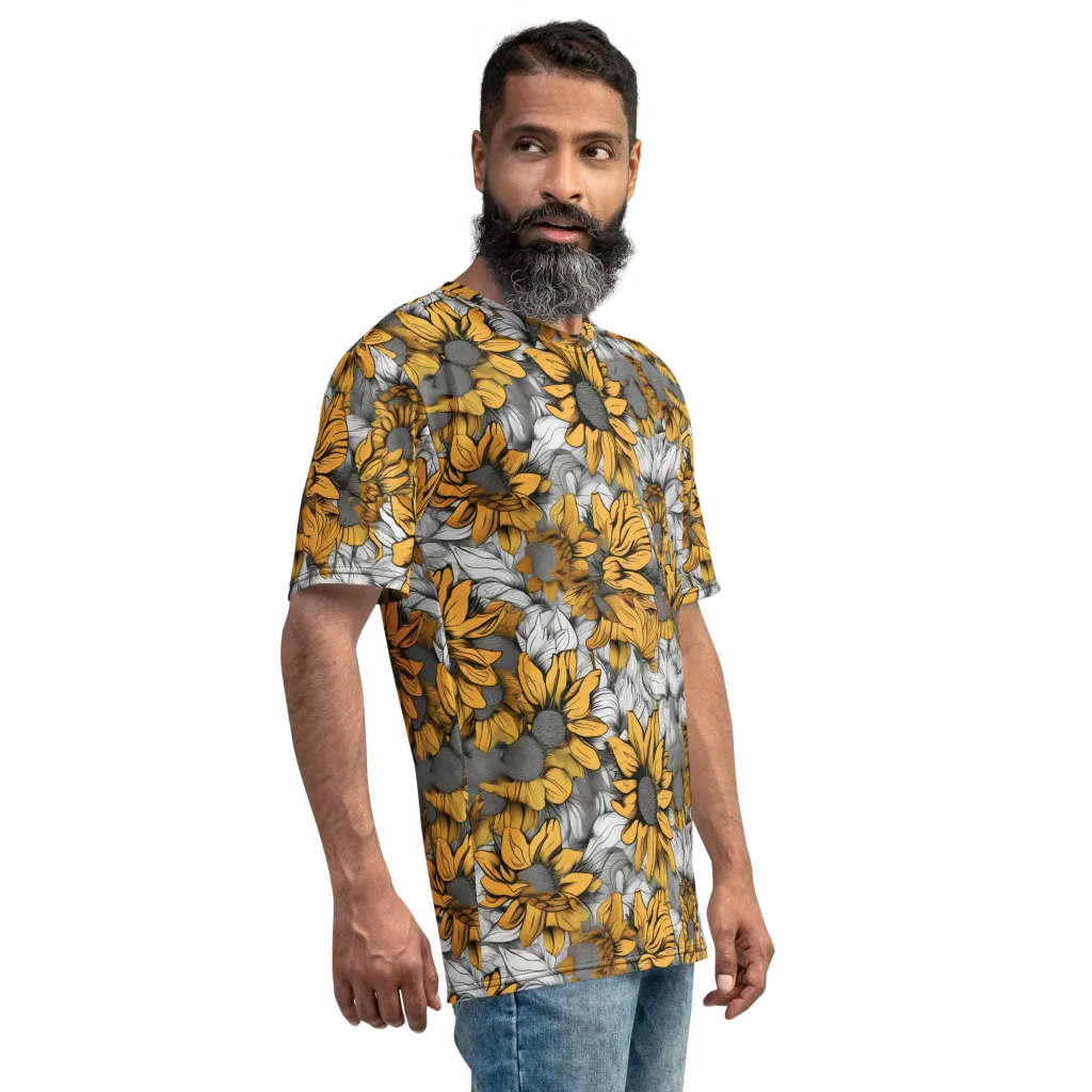 Gilded Garden on Men's Crew Neck T-Shirt — Right