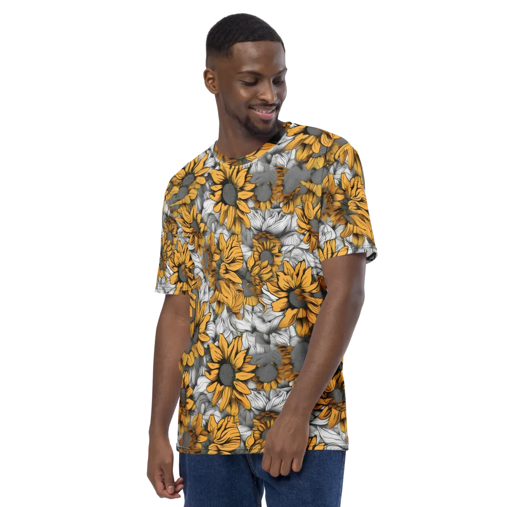Gilded Garden on Men's Crew Neck T-Shirt — Left