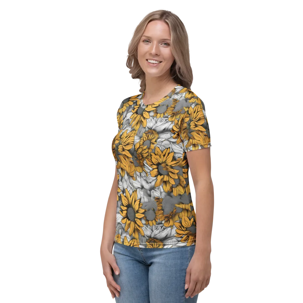 Gilded Garden on Women's Crew Neck T-Shirt — Left