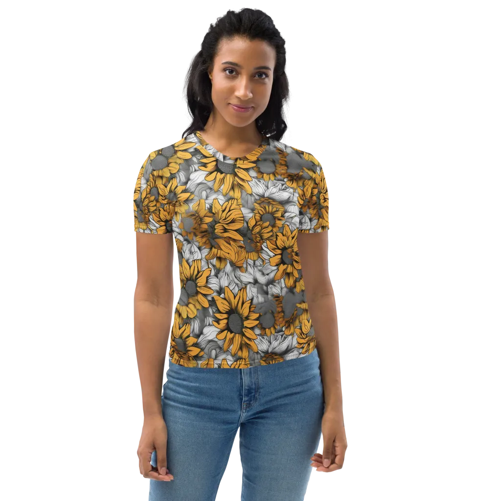 Gilded Garden on Women's Crew Neck T-Shirt — Front