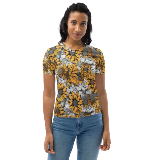 Gilded Garden on a Women's Crew Neck T-Shirt