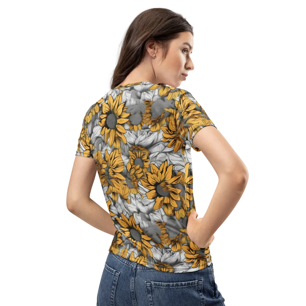 Gilded Garden on Women's Crew Neck T-Shirt — Back