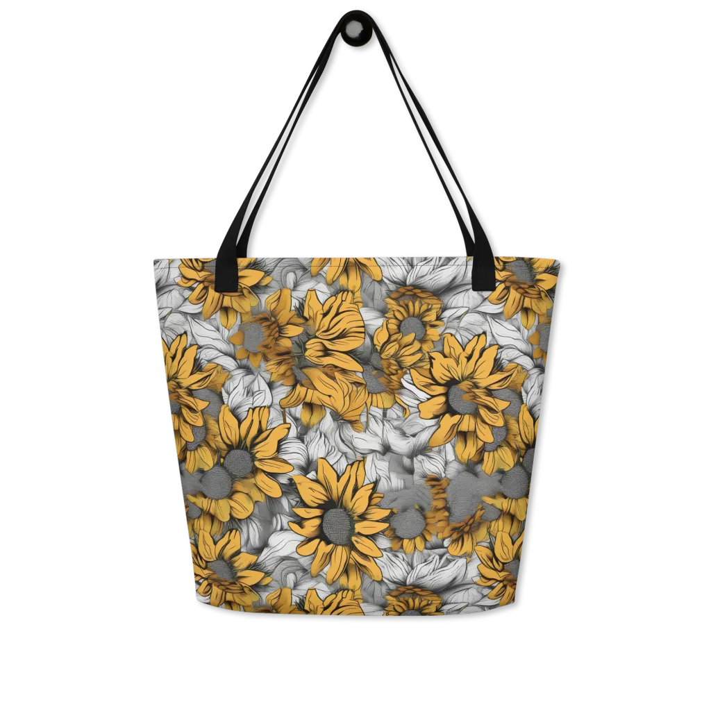 Gilded Garden on Large Tote Bag W/ Pocket — Front