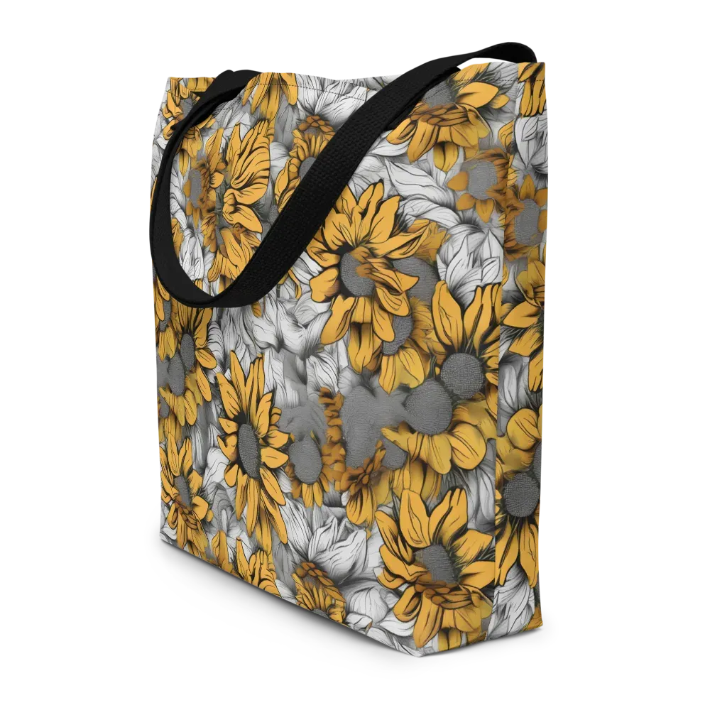 Gilded Garden on Large Tote Bag W/ Pocket — Front