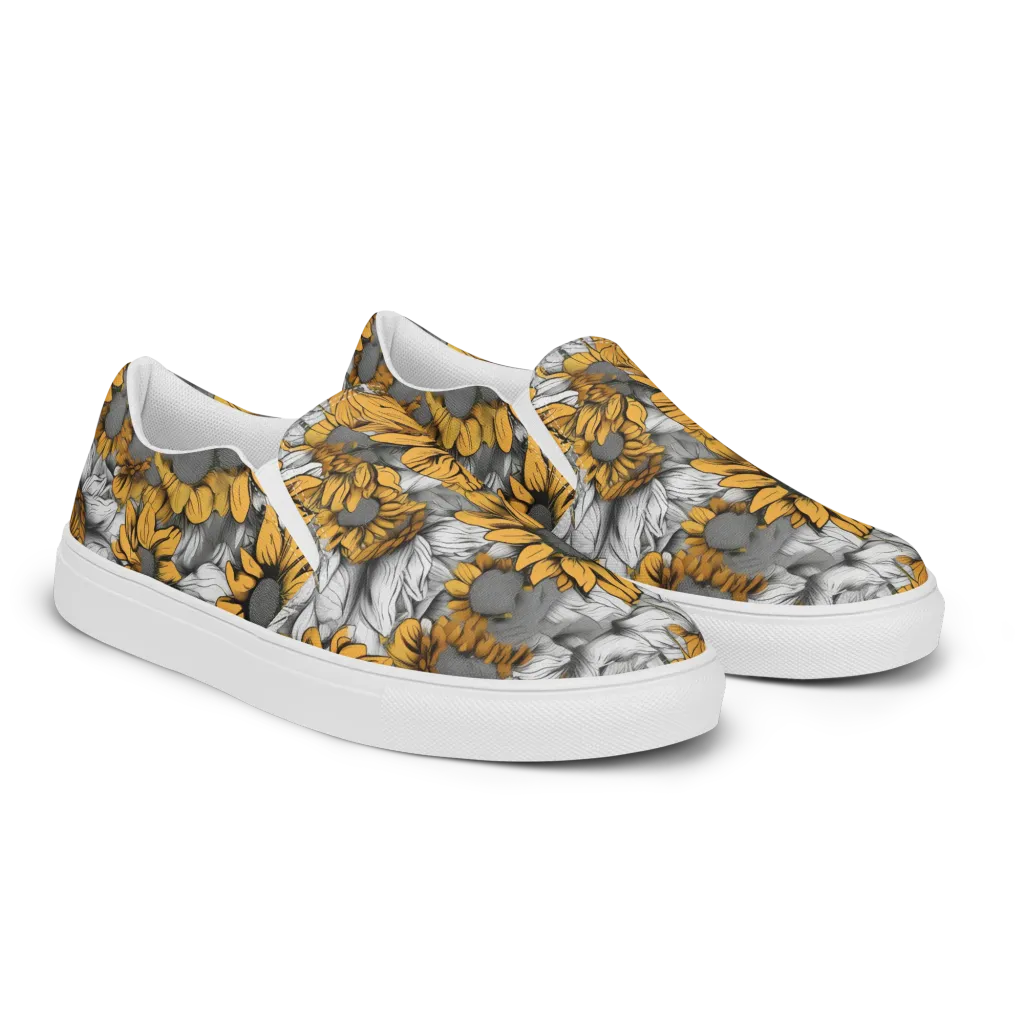 Gilded Garden on Women's Slip-On Canvas Shoes — Right Front