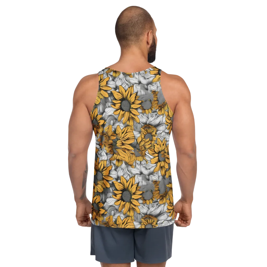 Gilded Garden on Men's Tank Top — Back