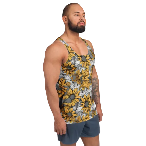 Gilded Garden on a Men's Tank Top