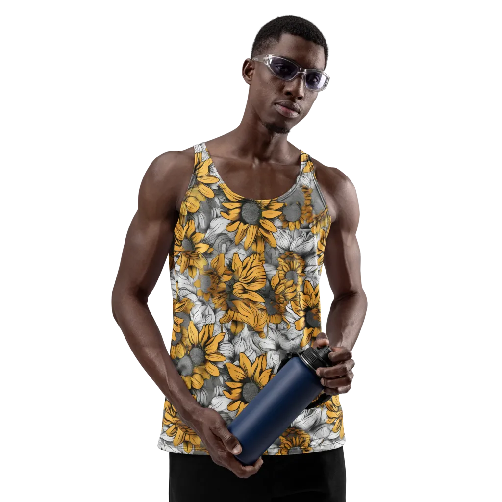 Gilded Garden on Men's Tank Top — Front