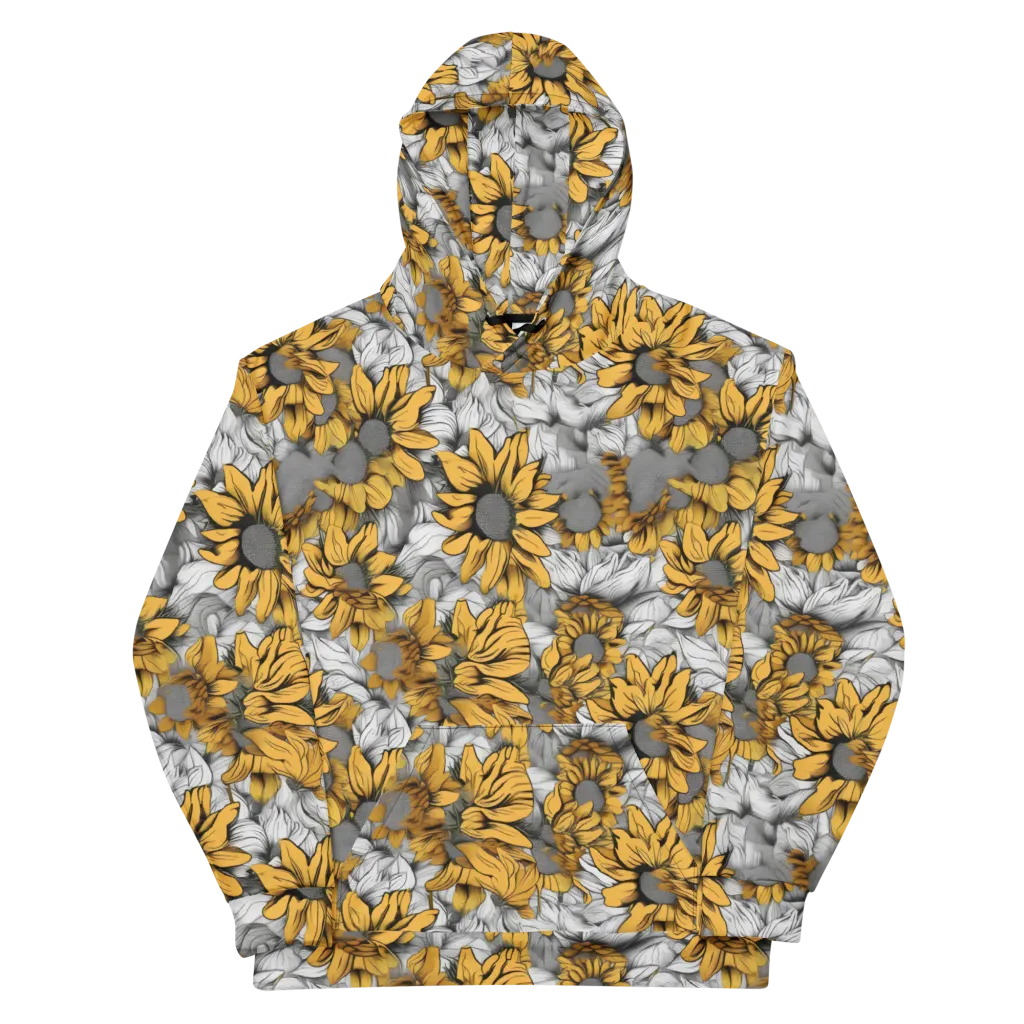 Gilded Garden on Cotton Hoodie — Front
