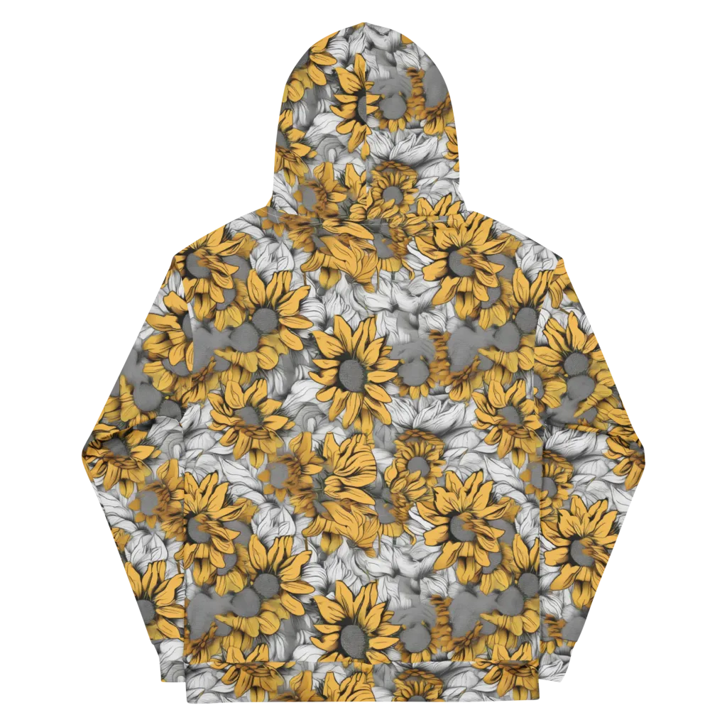 Gilded Garden on Cotton Hoodie — Back