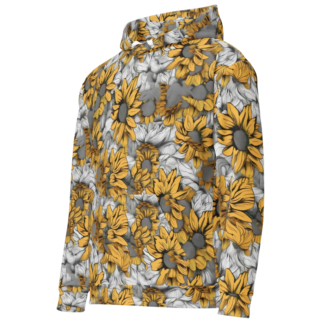 Gilded Garden on Cotton Hoodie — Left Front