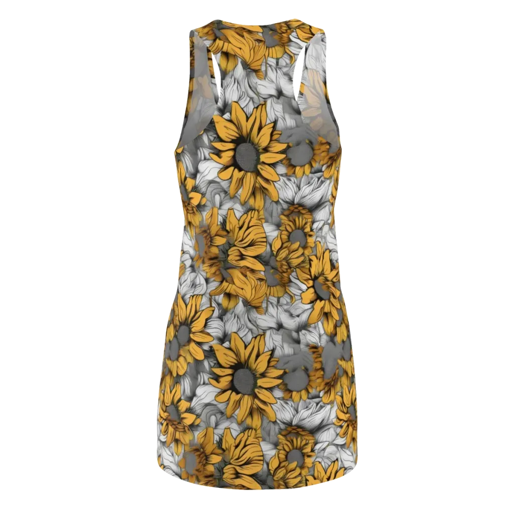 Gilded Garden on Racerback Dress — Back